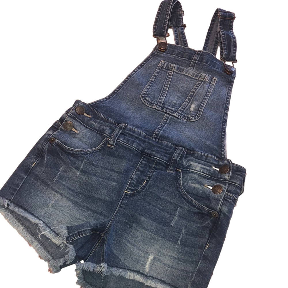 Justice jeans GUC girls overalls size 10🌸